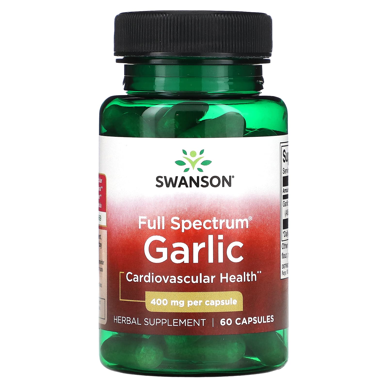 Swanson, Full Spectrum Garlic, 400 mg, 60 Capsules - Image 1