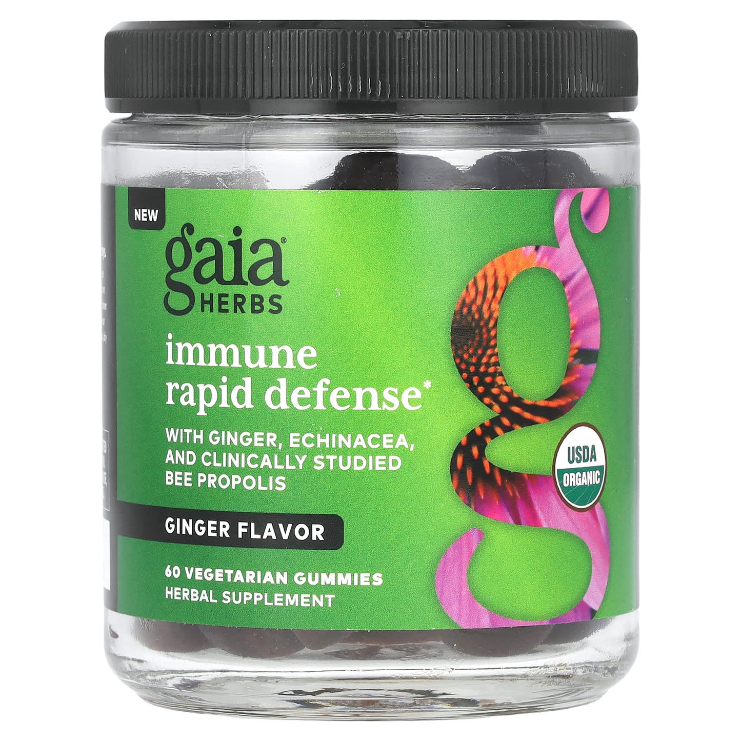 Gaia Herbs Immune Rapid Defense Gummies for Fast Relief - Image 1