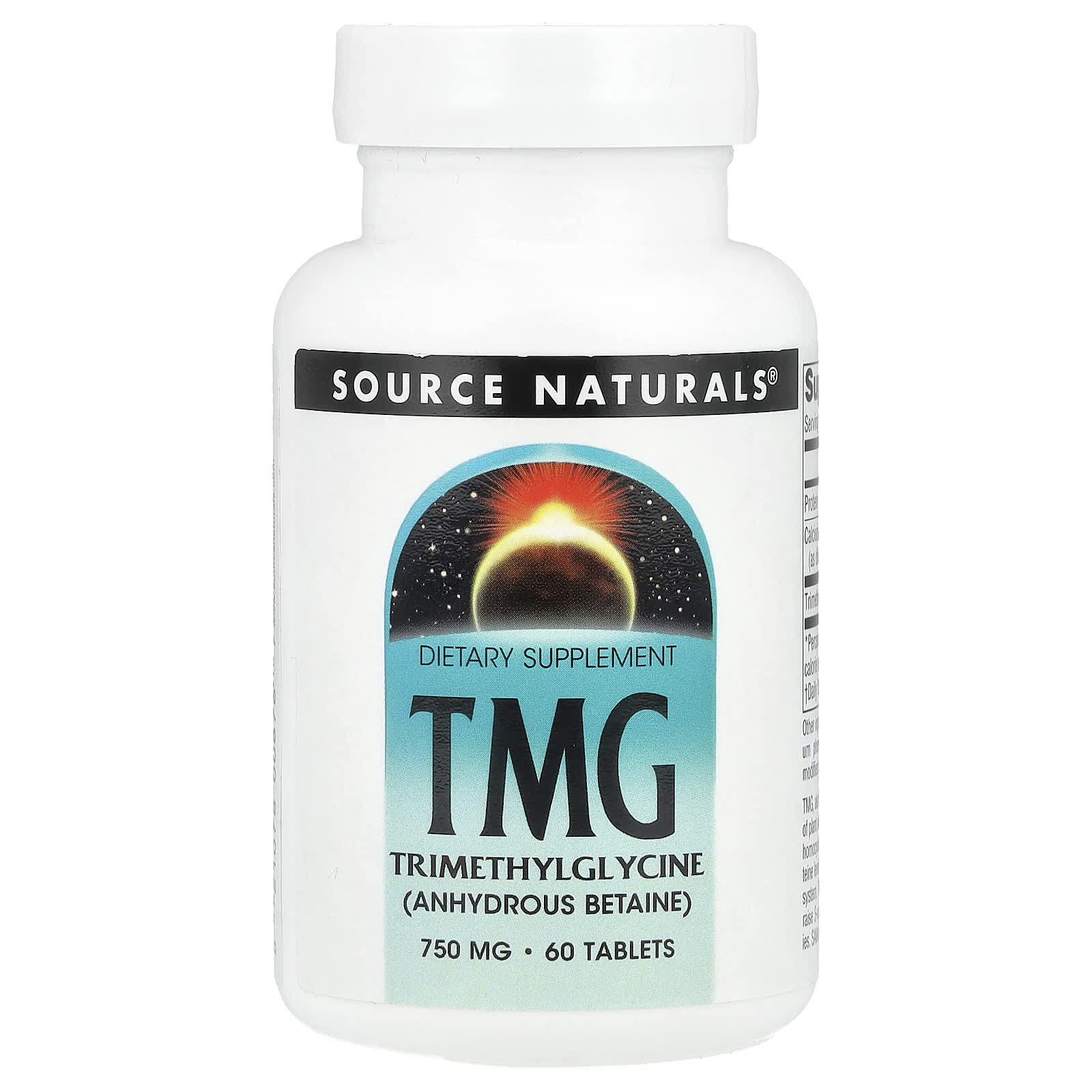 Source Naturals, TMG, 60 Tablets - Image 1