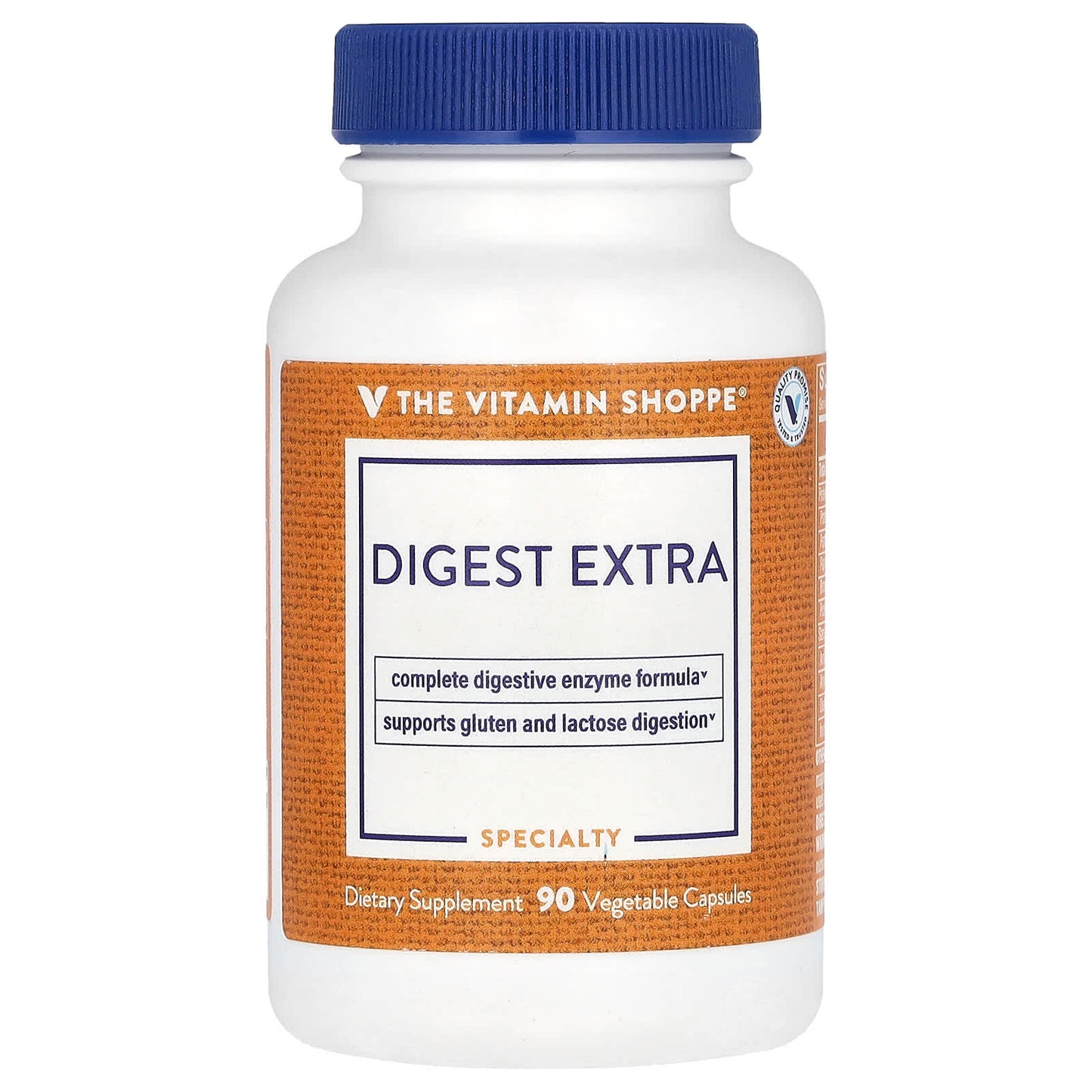 The Vitamin Shoppe, Digest Extra, 90 Vegetable Capsules - Image 1
