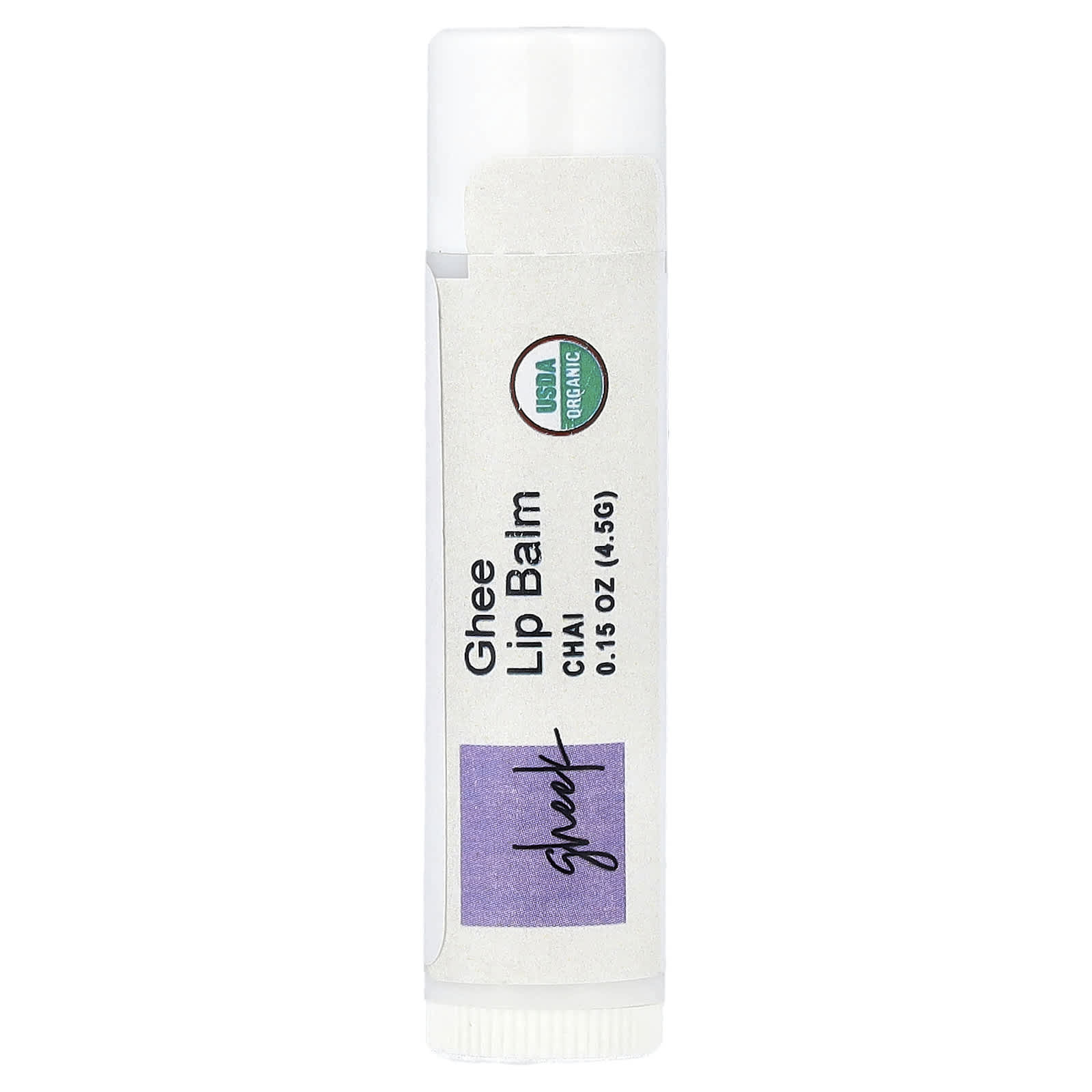 Pure Indian Foods, Gheek, Ghee Lip Balm, Chai , 0.15 oz (4.5 g) - Image 1