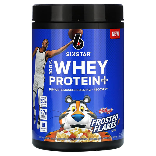 SIXSTAR, 100% Whey Protein Plus, Kellog's Frosted Flakes, 1.81 lbs (821 g) - Image 1