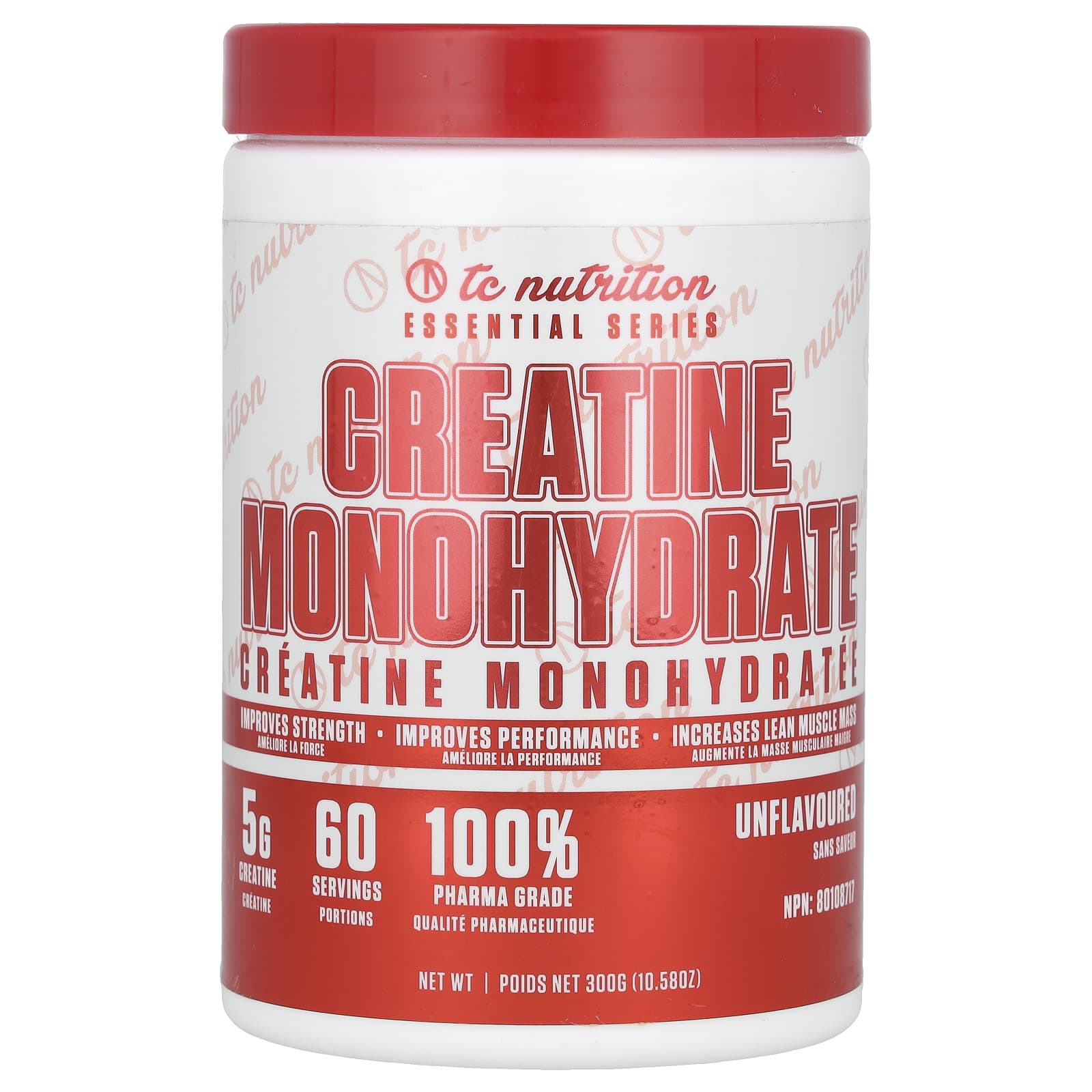 TC Nutrition, Essential Series, Creatine Monohydrate, Unflavored, 10.58 oz (300 g) - Image 1