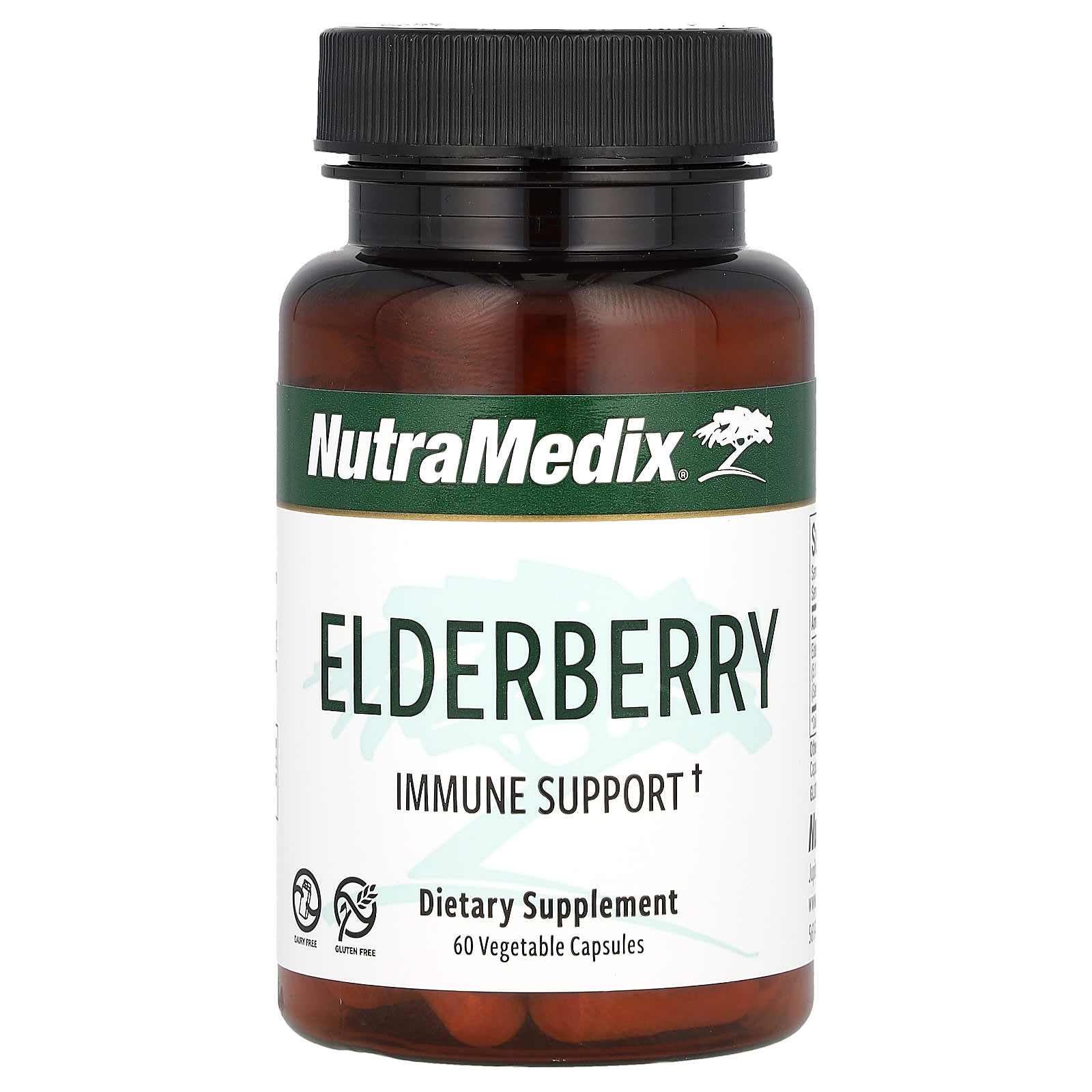 NutraMedix, Elderberry, Immune Support, 500 mg, 60 Vegetable Capsules - Image 1