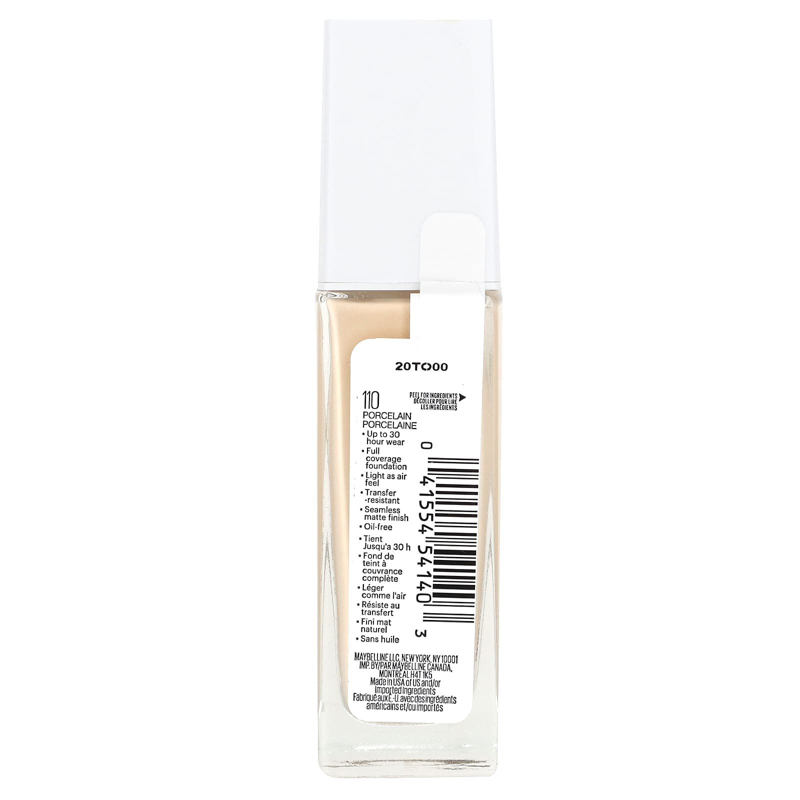 Maybelline, Super Stay, Active Wear Foundation, 110 Porcelain, 1 fl oz (30 ml) - Image 2
