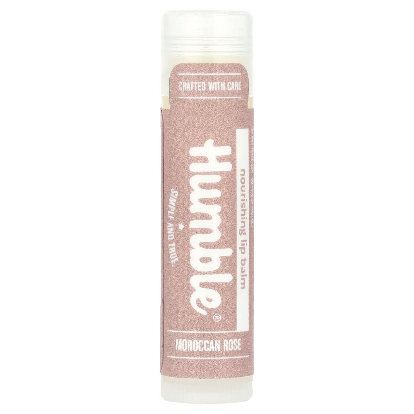 Moroccan Rose Lip Balm by Humble Brands, Cruelty-Free, Organic - Image 1