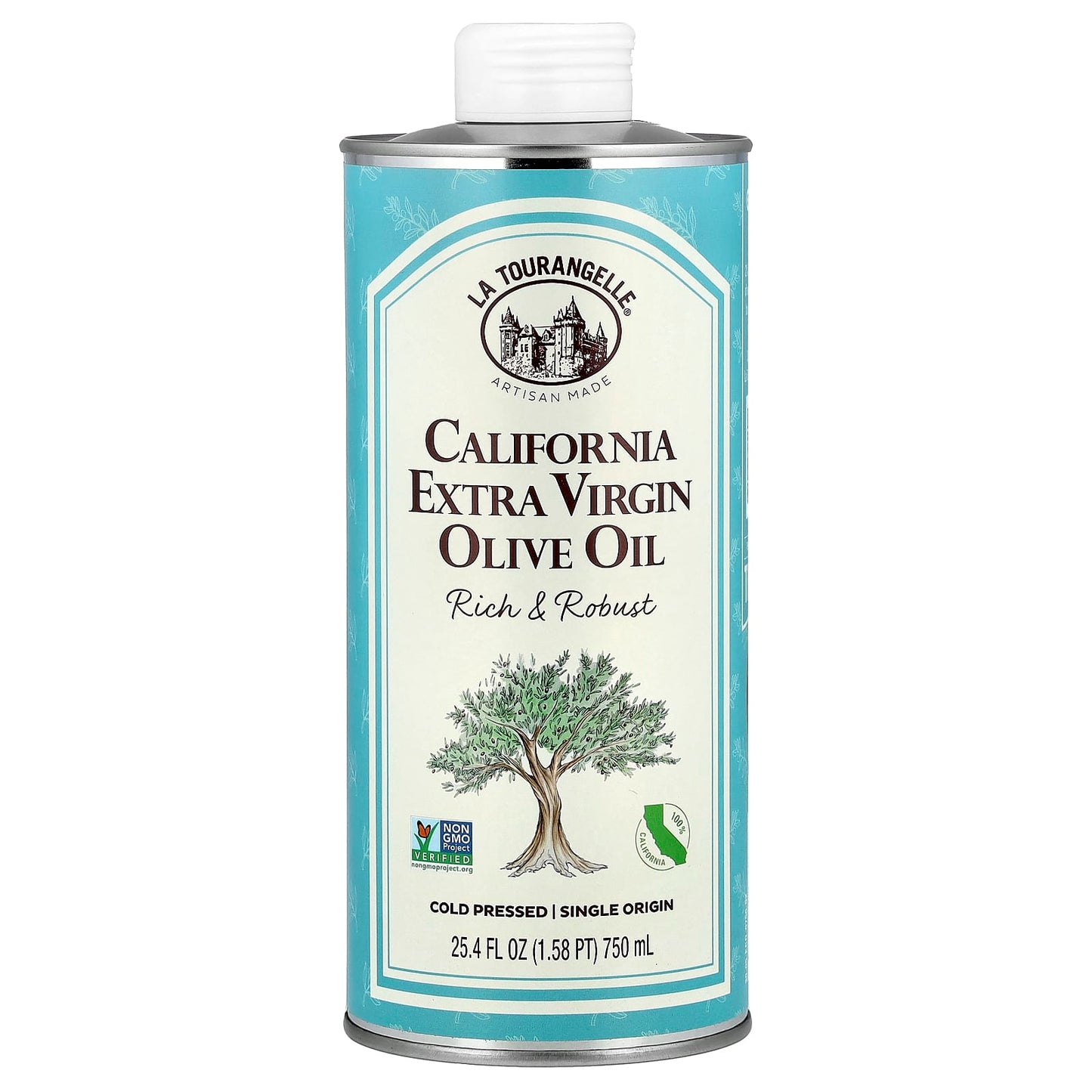 La Tourangelle, California Extra Virgin Olive Oil , 25.4 fl oz (750 ml) - Image 1