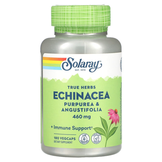 Solaray, True Herbs, Echinacea, 180 VegCaps - Image 1