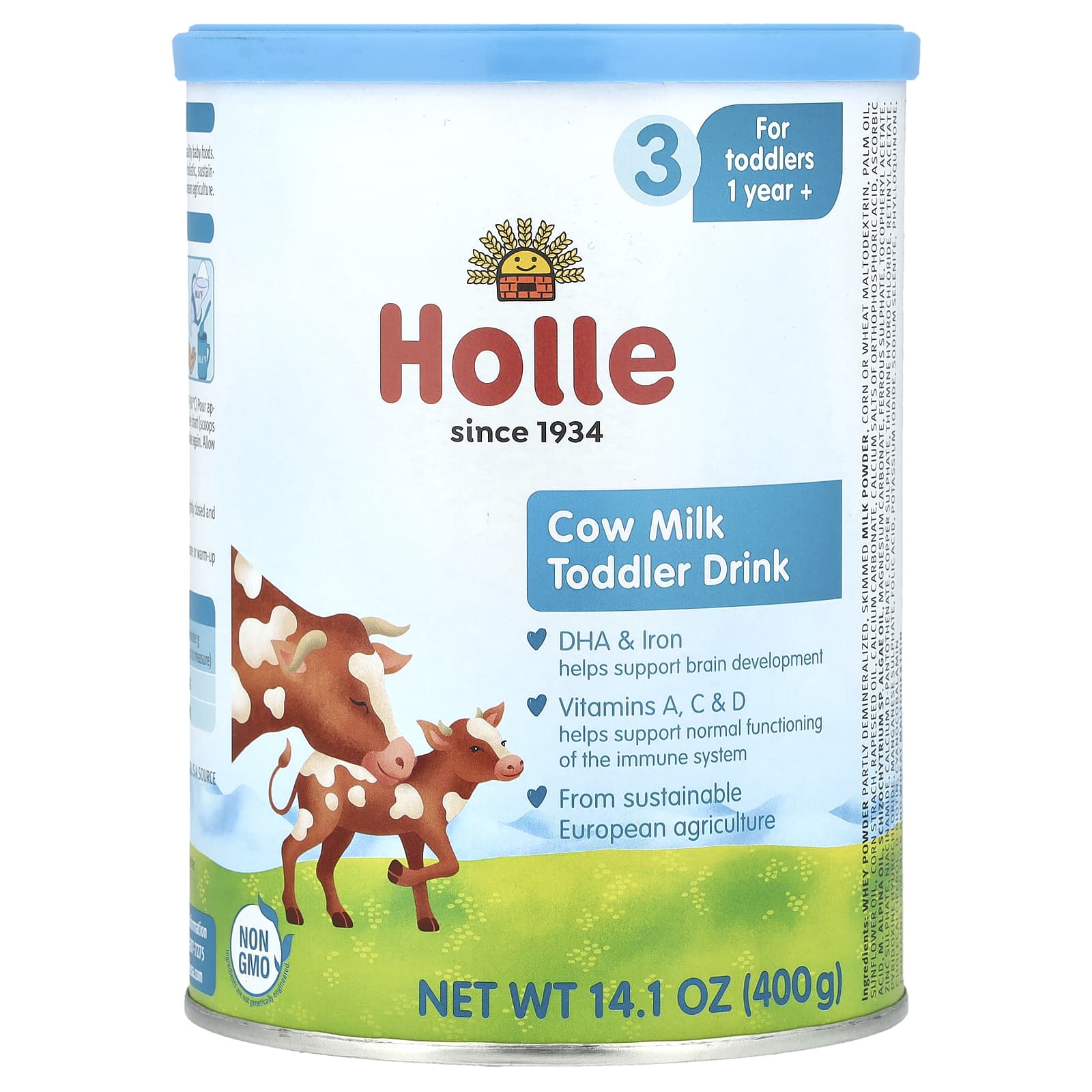 Holle Toddler Formula with DHA &amp; Iron, 1 Year+, 14.1 oz (400 g) - Image 1
