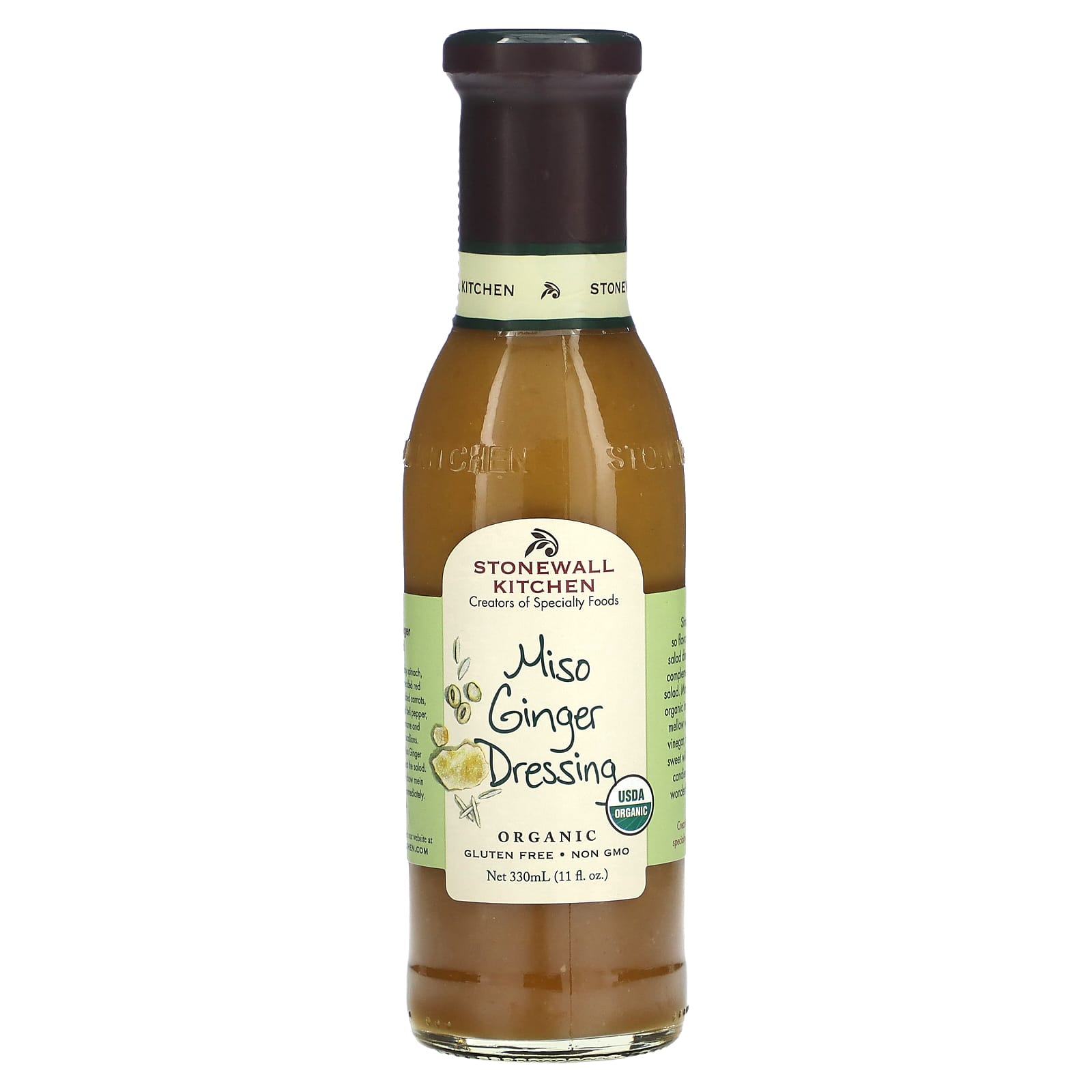 Stonewall Kitchen, Organic Miso Ginger Dressing, 11 fl oz (330 ml) - Image 1