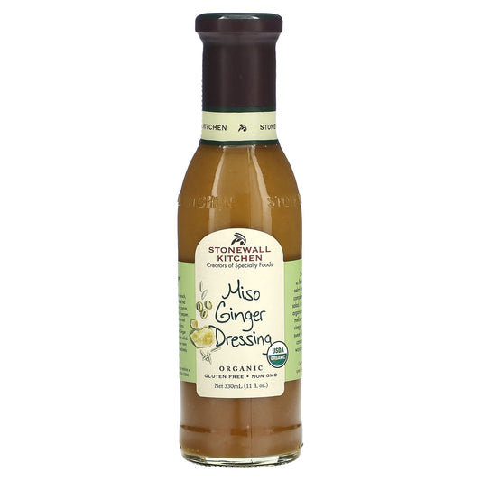 Stonewall Kitchen, Organic Miso Ginger Dressing, 11 fl oz (330 ml) - Image 1