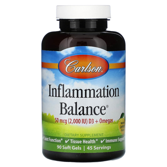Carlson Inflammation Balance Omega-3 Fish Oil Supplement, 90 Soft Gels - Image 1