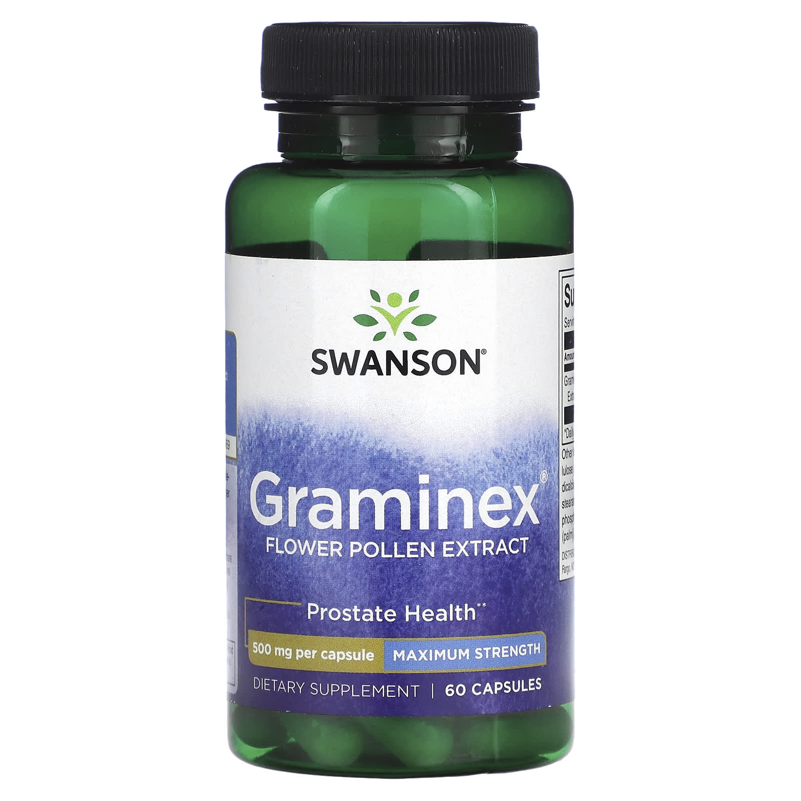 Swanson, Graminex Flower Pollen Extract, Maximum Strength, 500 mg, 60 Capsules - Image 1