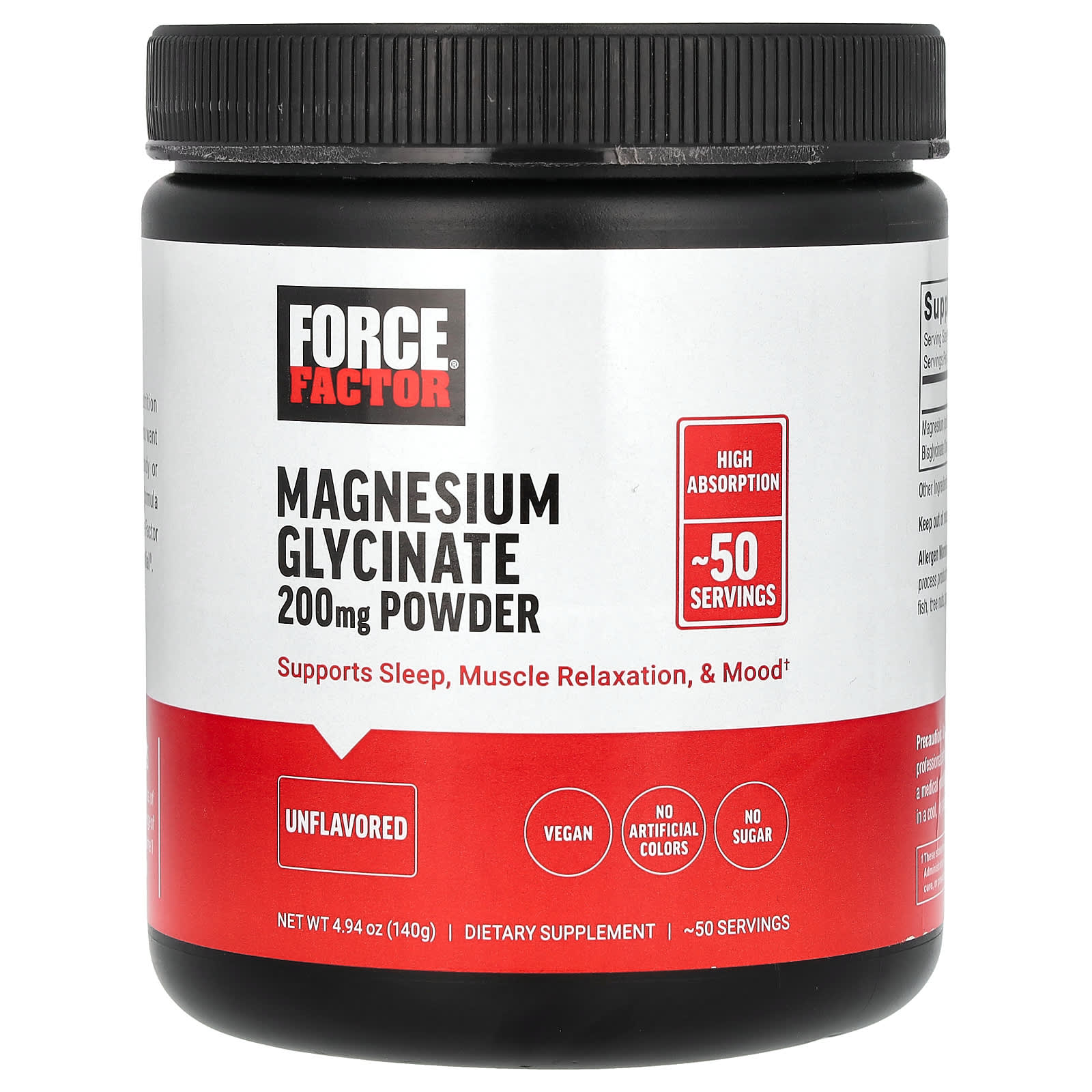 Force Factor Magnesium Glycinate Powder - Relax & Revitalize Your Body - Image 1