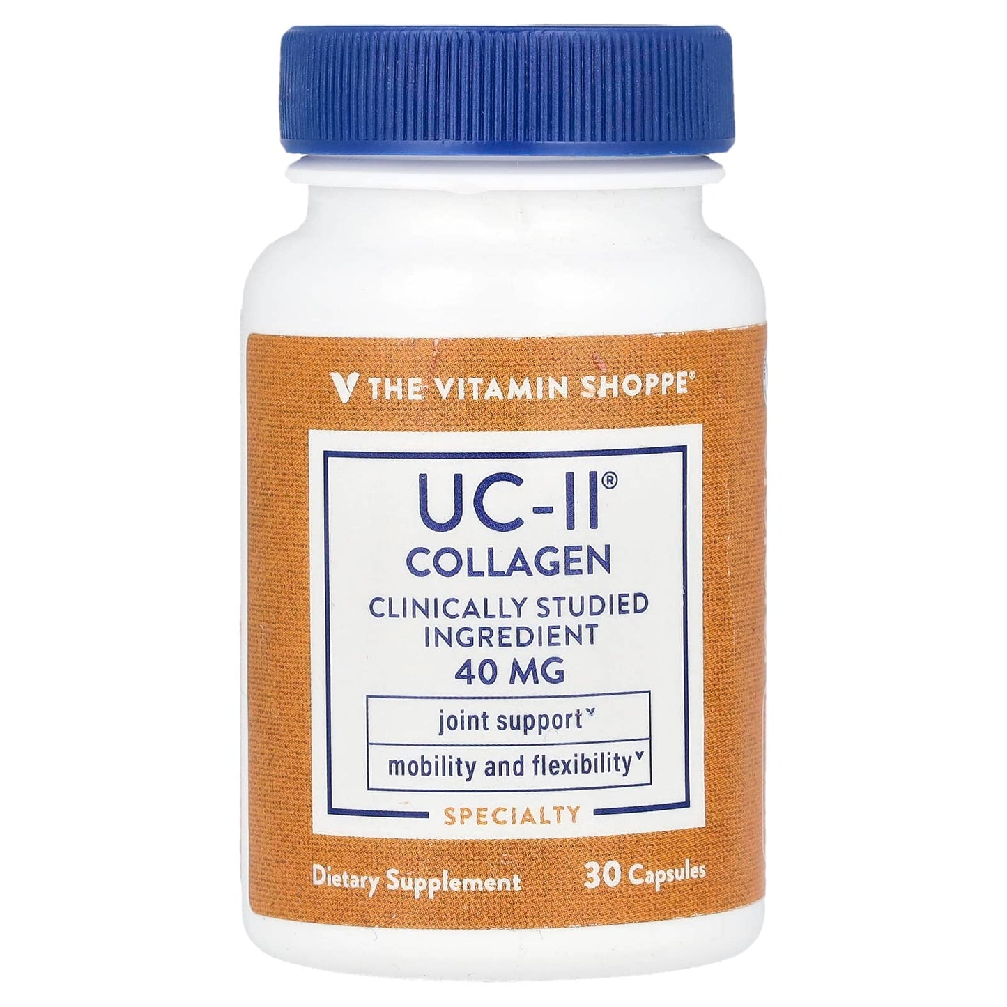 The Vitamin Shoppe, UC-II® Collagen, 40 mg, 30 Capsules - Image 1