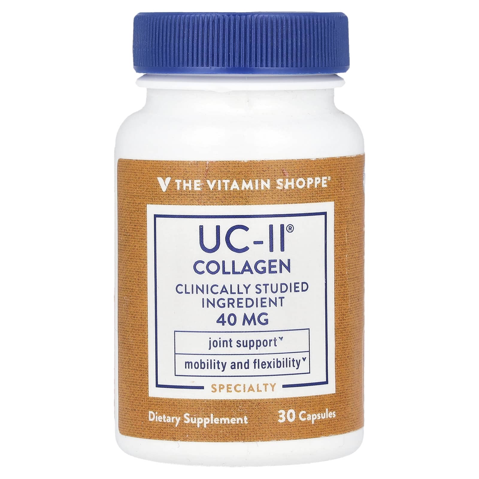 The Vitamin Shoppe, UC-II® Collagen, 40 mg, 30 Capsules - Image 1