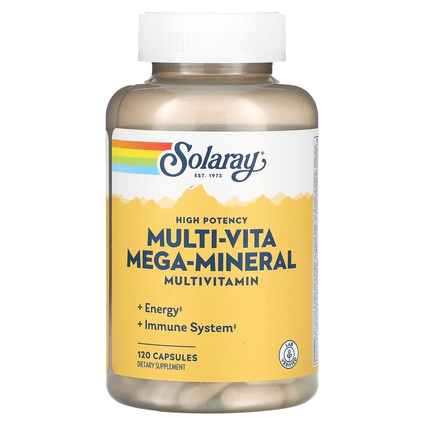 Solaray, High Potency Multi-Vita Mega-Mineral, Multivitamin, 120 Capsules - Image 1
