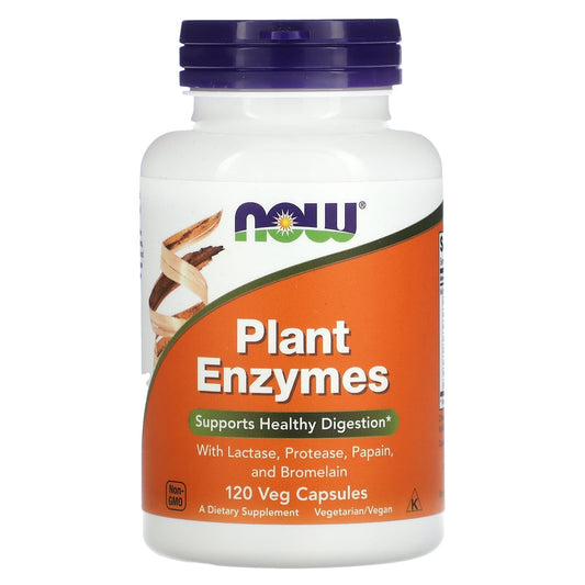 NOW Foods, Plant Enzymes, 120 Veg Capsules - Image 1