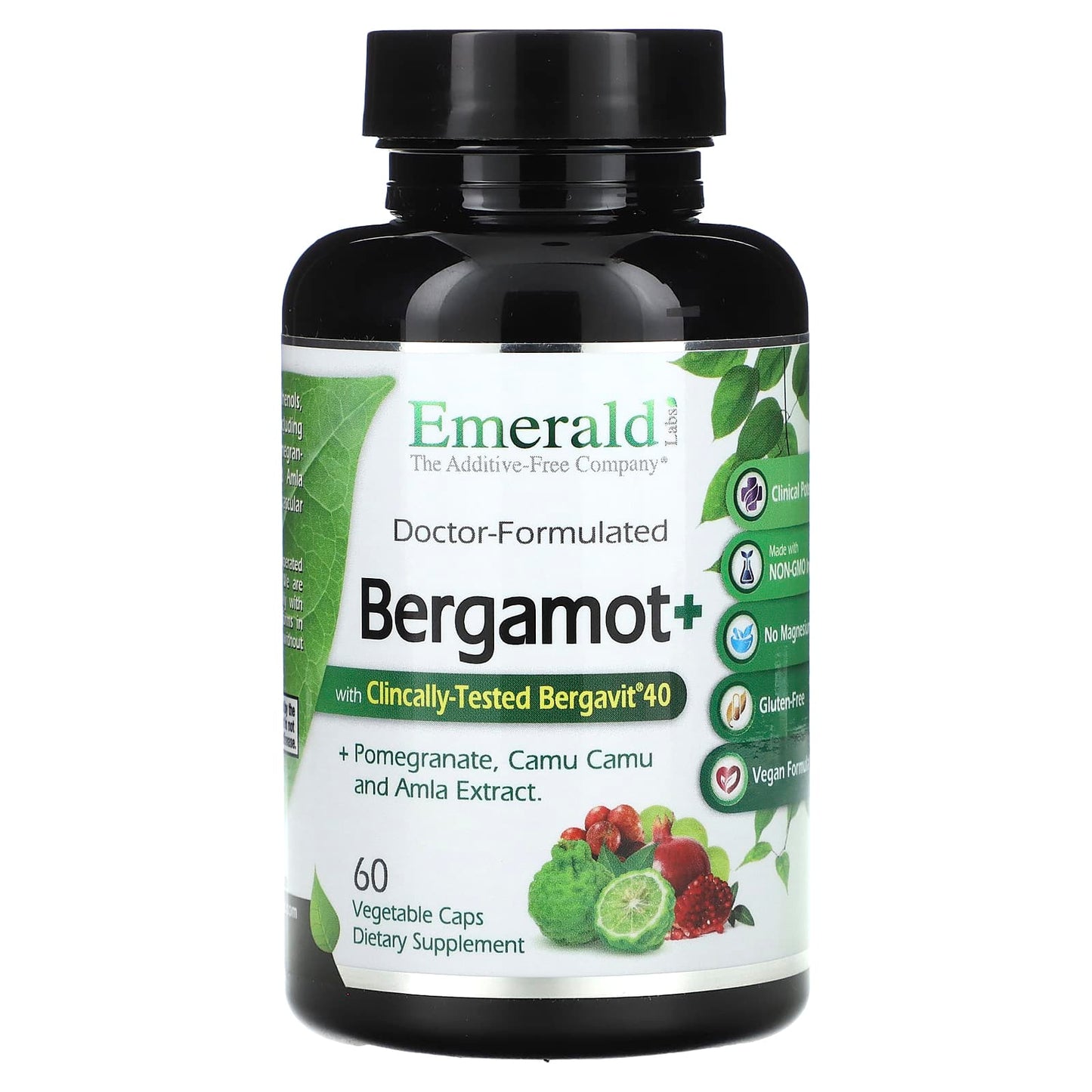 Emerald Laboratories Bergamot+ 60 Veg Caps for Cardiovascular Health - Image 1