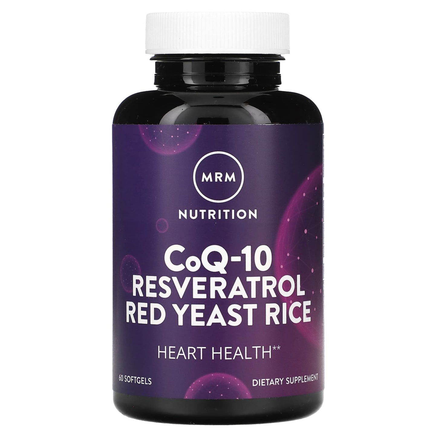 MRM Nutrition, CoQ-10 Resveratrol Red Yeast Rice, 60 Softgels - Image 1