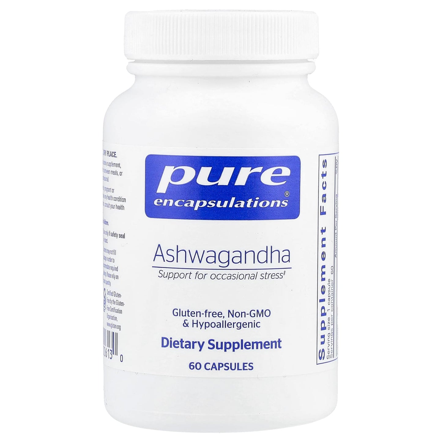Pure Encapsulations, Ashwagandha, 60 Capsules (500 mg per Capsule) - Image 1