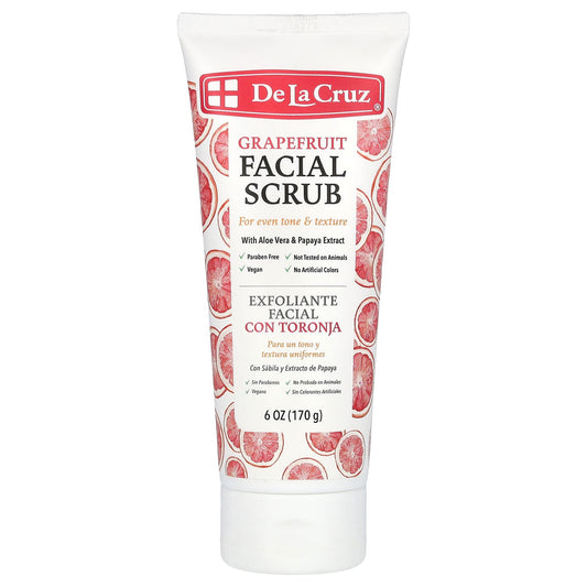 Grapefruit Facial Scrub for Even Tone & Texture by De La Cruz - Image 1