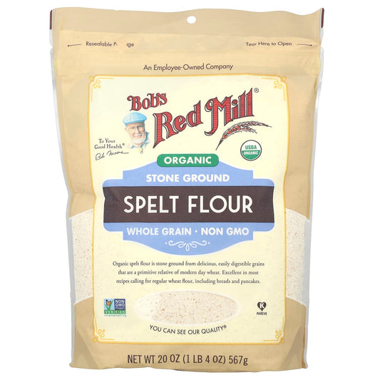 Bob's Red Mill Organic Spelt Flour | Whole Grain, Non-GMO, 20 oz - Image 1