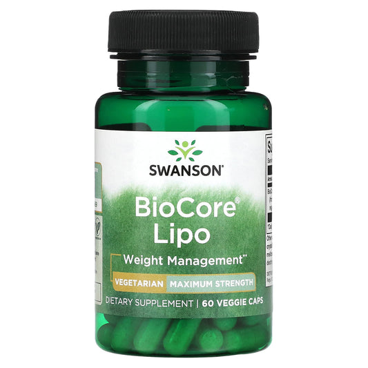 Swanson, BioCore Lipo, Maximum Strength, 60 Veggie Caps (10,000 FIP per Cap)