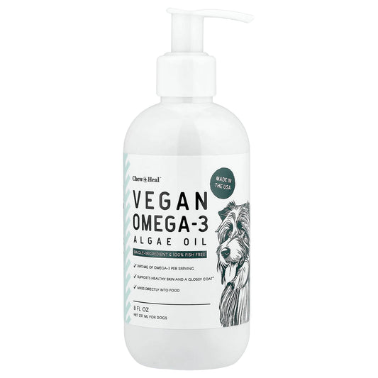 Vegan Omega-3 Algae Oil for Dogs - 8 fl oz - Image 1