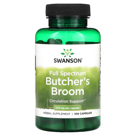 Swanson, Full Spectrum Butcher's Broom, 470 mg, 100 Capsules - Image 1