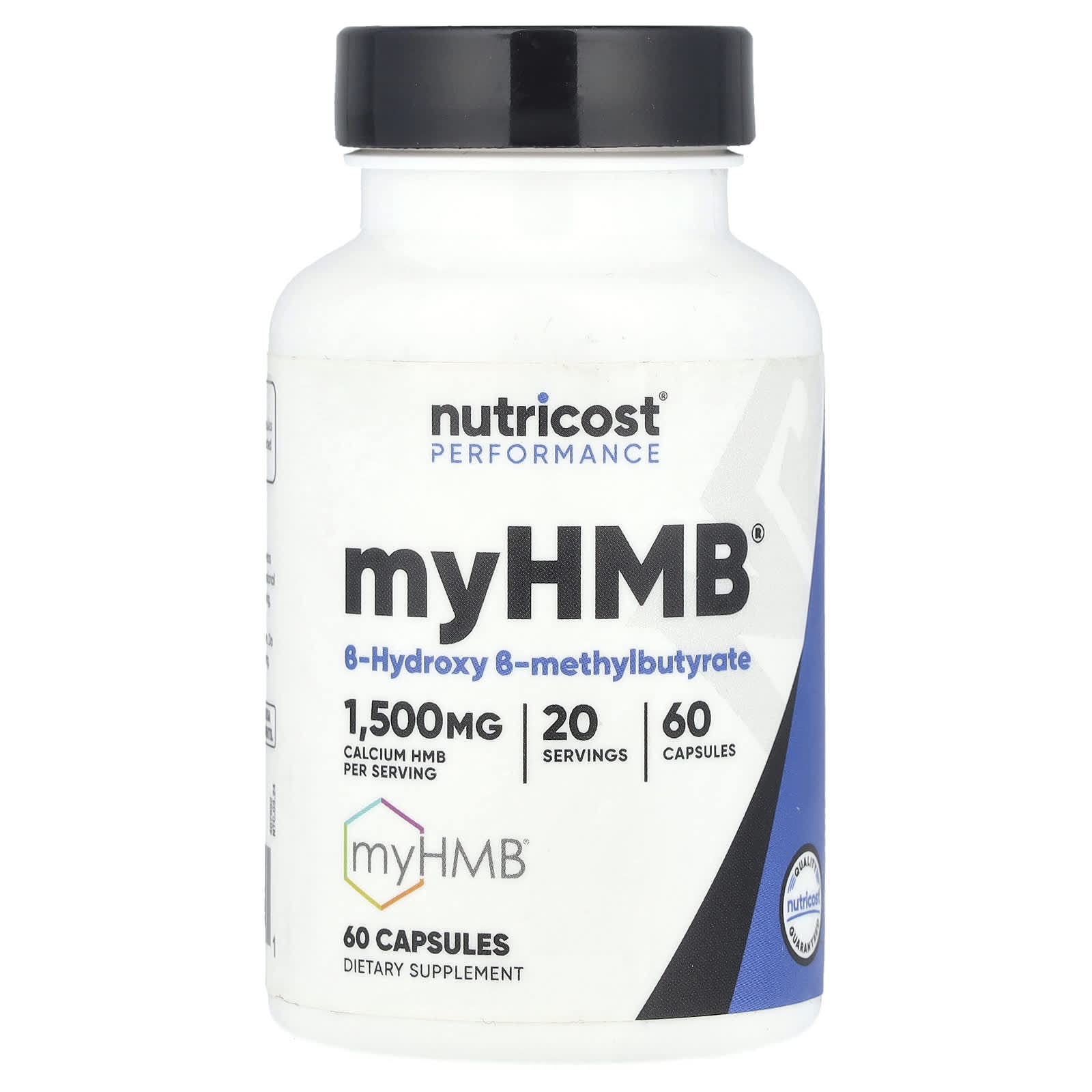 Nutricost, Performance, myHMB®, 60 Capsules (500 mg per Capsule) - Image 1