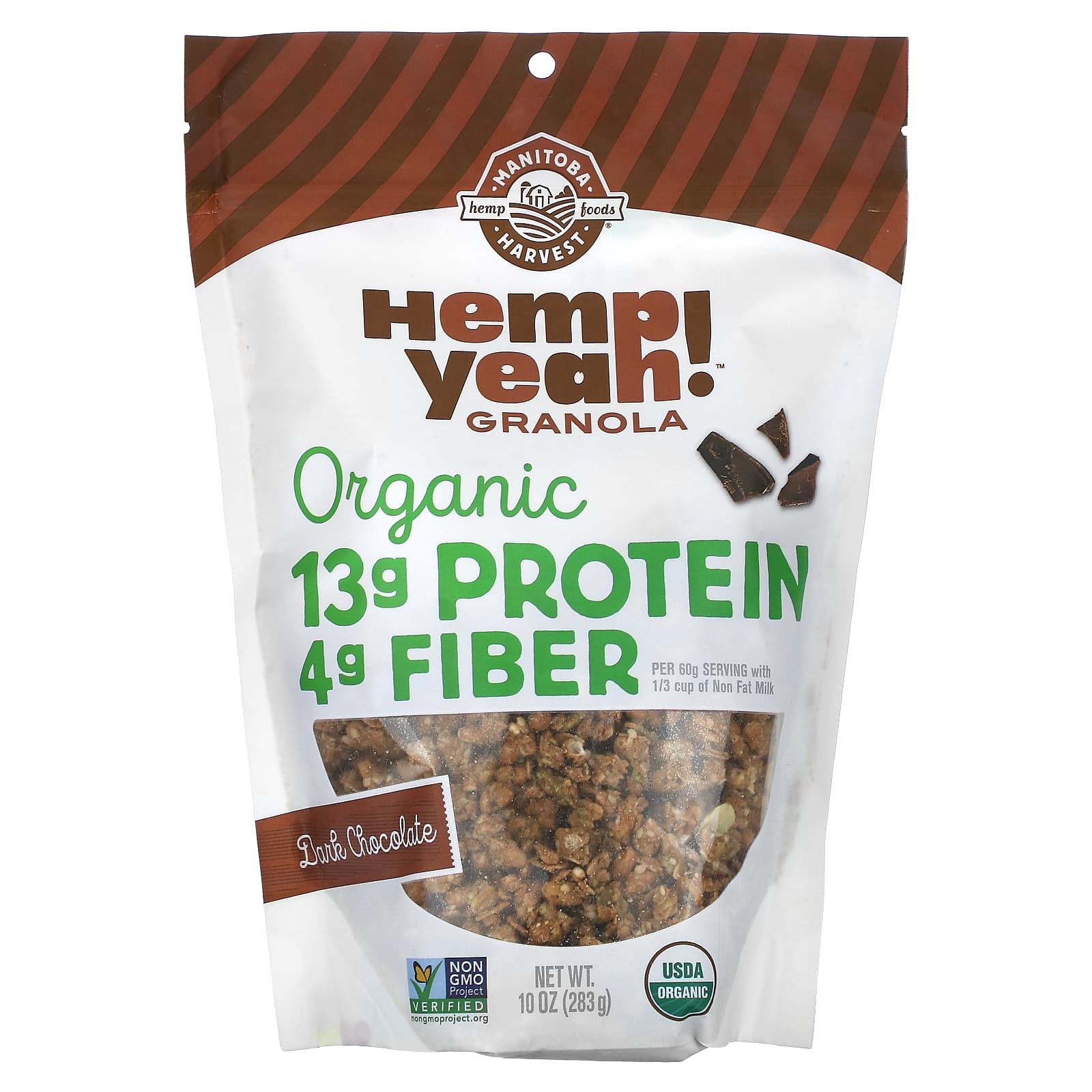 Manitoba Harvest, Hemp Yeah!, Organic Granola, Dark Chocolate, 10 oz (283 g) - Image 1