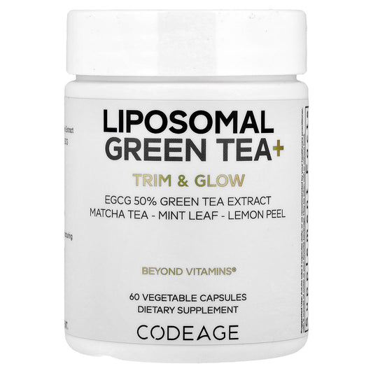 Codeage Liposomal Green Tea+, Boost Metabolism with 50% EGCG - Image 1