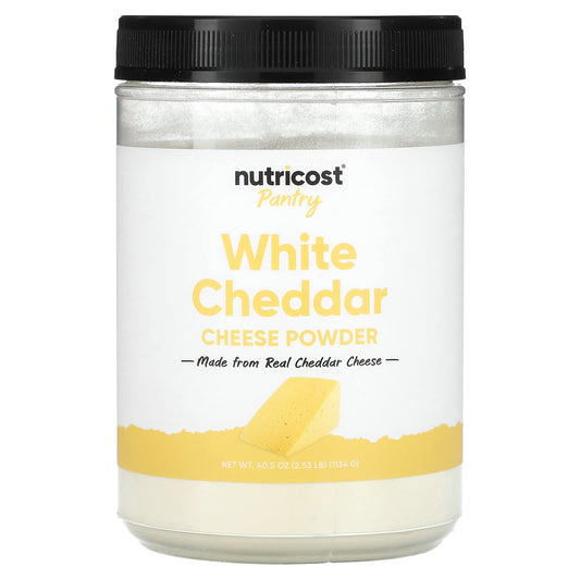 Nutricost, Pantry,  White Cheddar Cheese Powder, 40.5 oz (1,134 g) - Image 1