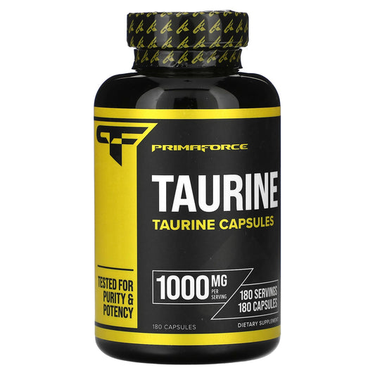 Primaforce, Taurine, 1,000 mg, 180 Capsules - Image 1