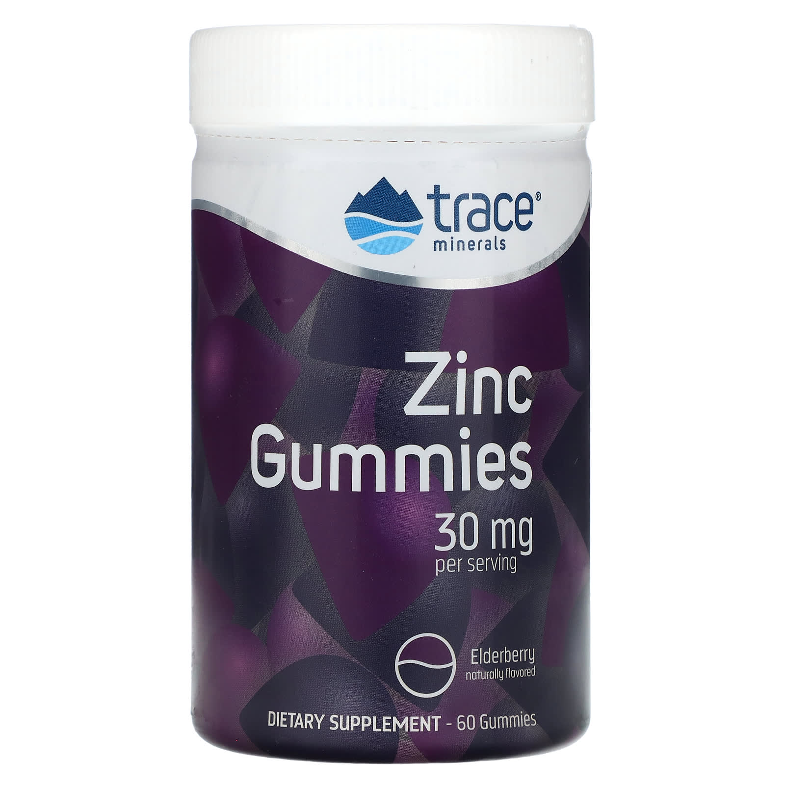 Trace, Zinc Gummies, Elderberry, 60 Gummies (15 mg per Gummy) - Image 1