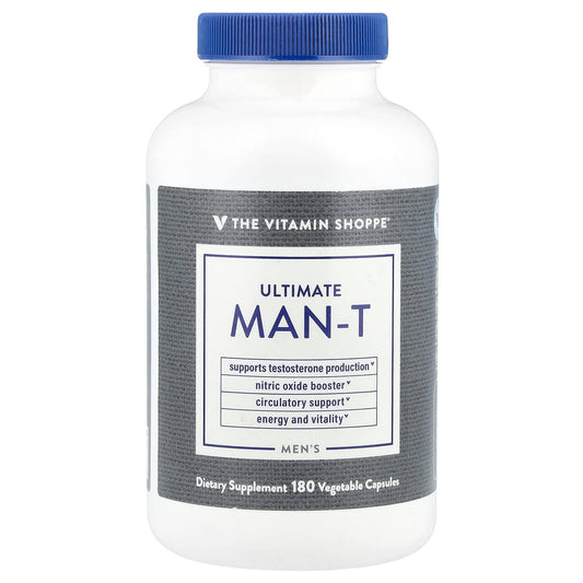 The Vitamin Shoppe, Men's Ultimate Man-T, 180 Vegetable Capsules - Image 1