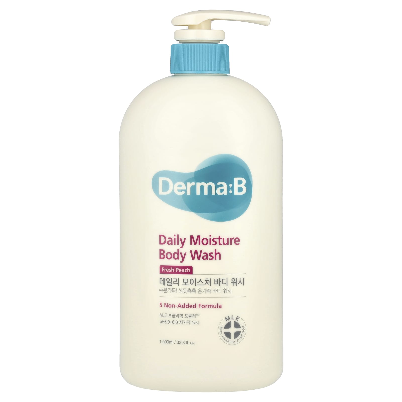 Derma:B Fresh Peach Daily Moisture Body Wash for Whole Family - Image 1