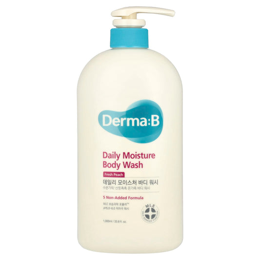 Derma:B Fresh Peach Daily Moisture Body Wash for Whole Family - Image 1