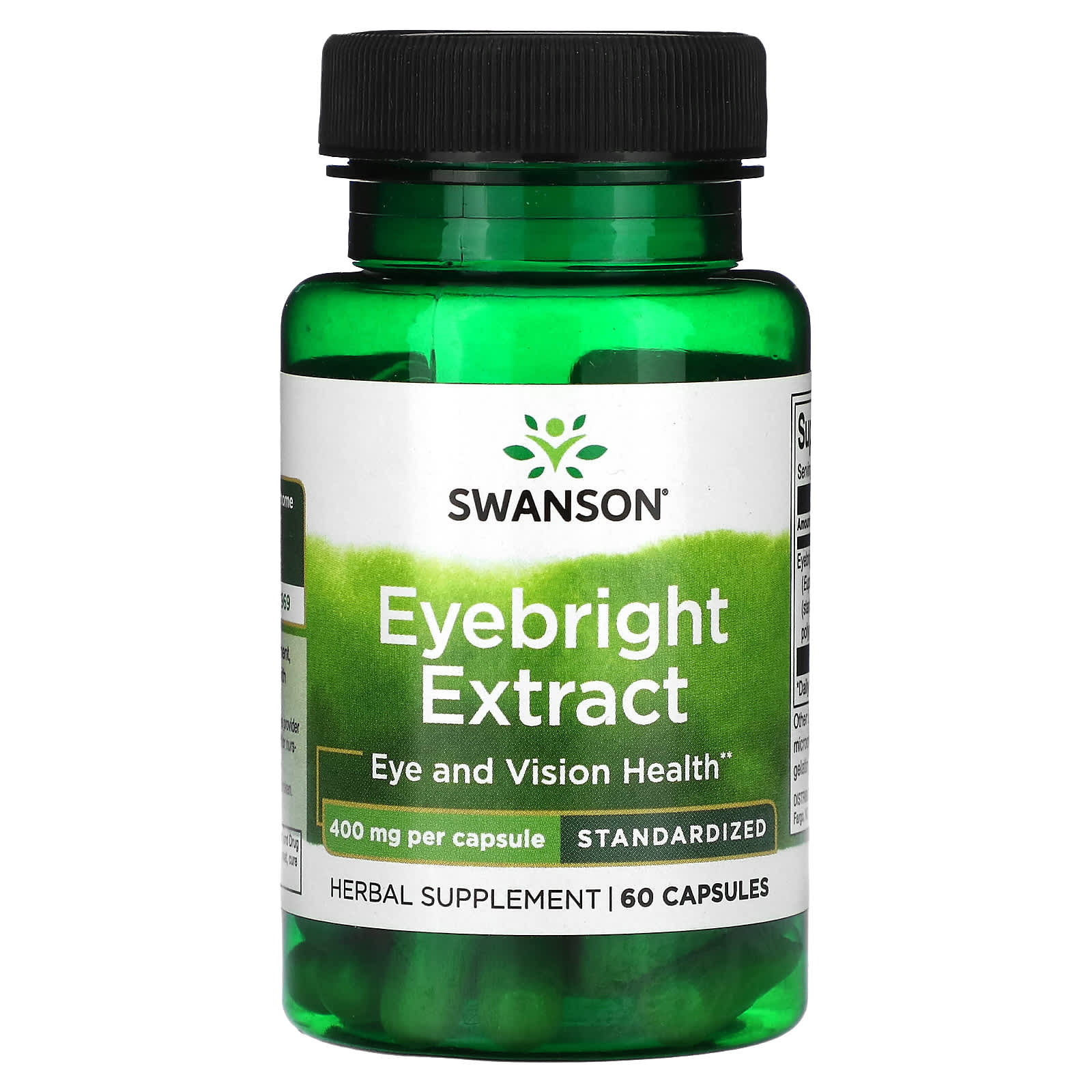 Swanson, Eyebright Extract, 400 mg, 60 Capsules - Image 1