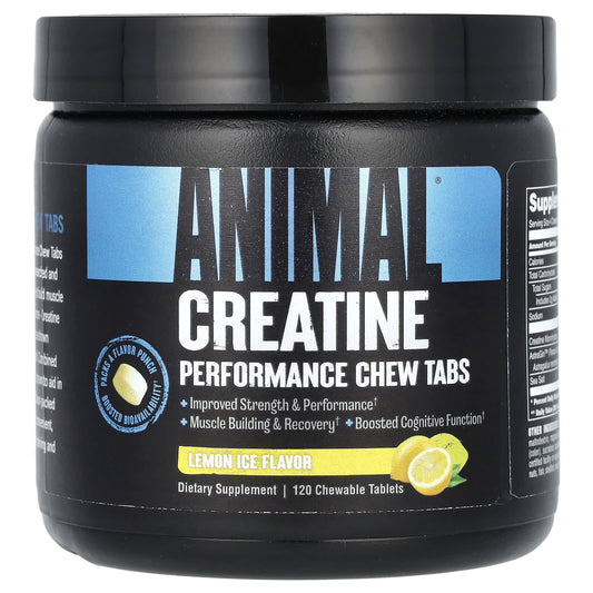 Animal Creatine Performance Chew Tabs - Lemon Ice, 120 Tablets - Image 1