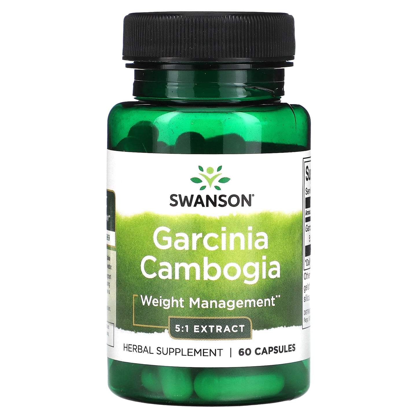 Swanson, Garcinia Cambogia 5:1 Extract, 60 Capsules (80 mg per Capsule) - Image 1