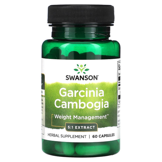 Swanson, Garcinia Cambogia 5:1 Extract, 60 Capsules (80 mg per Capsule) - Image 1