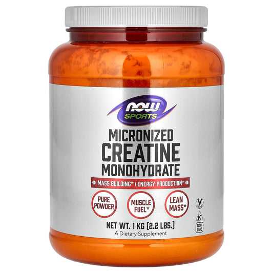 NOW Foods, Sports, Micronized Creatine Monohydrate, 2.2 lbs (1 kg) - Image 1