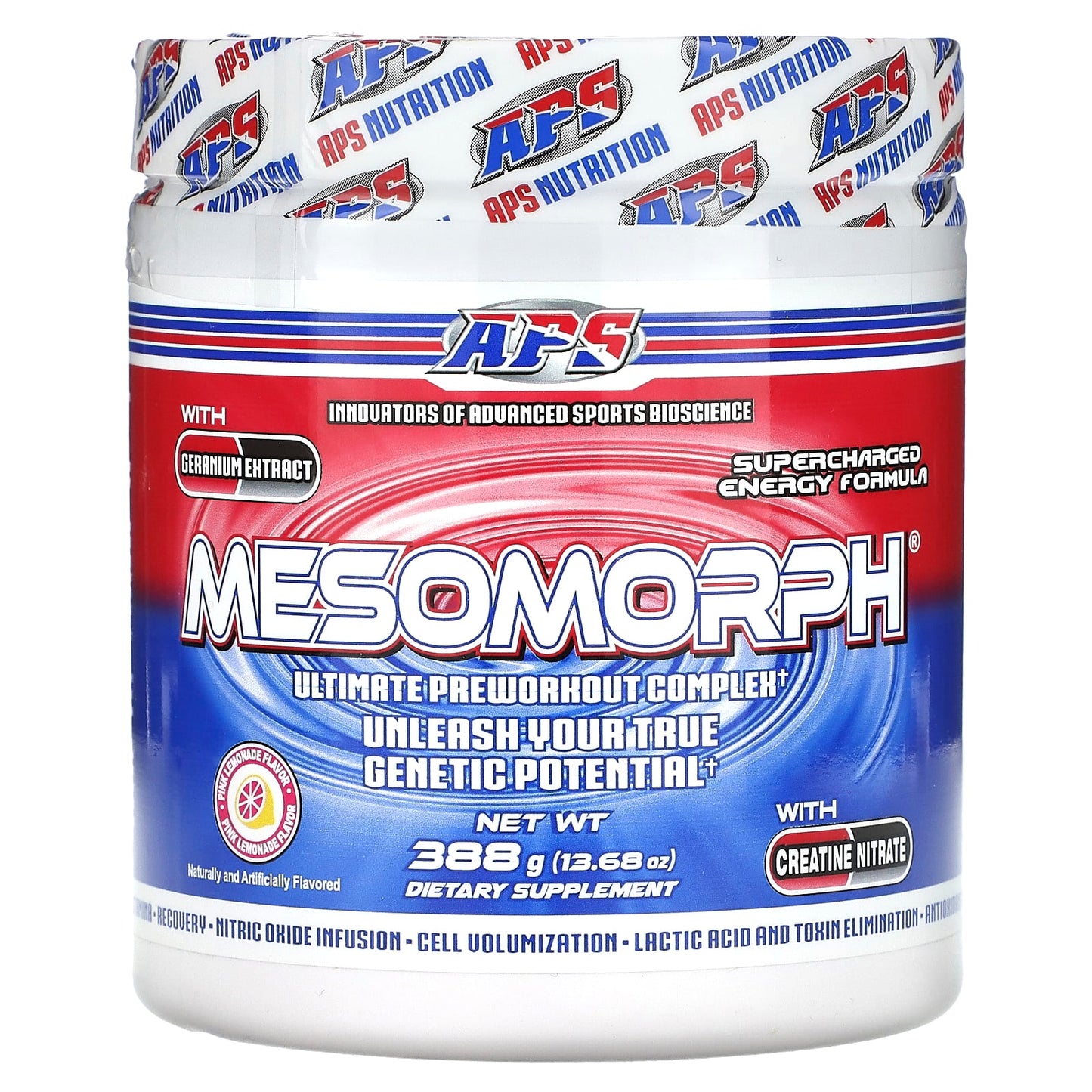 APS Mesomorph Pink Lemonade Preworkout Supplement - 13.68 oz - Image 1