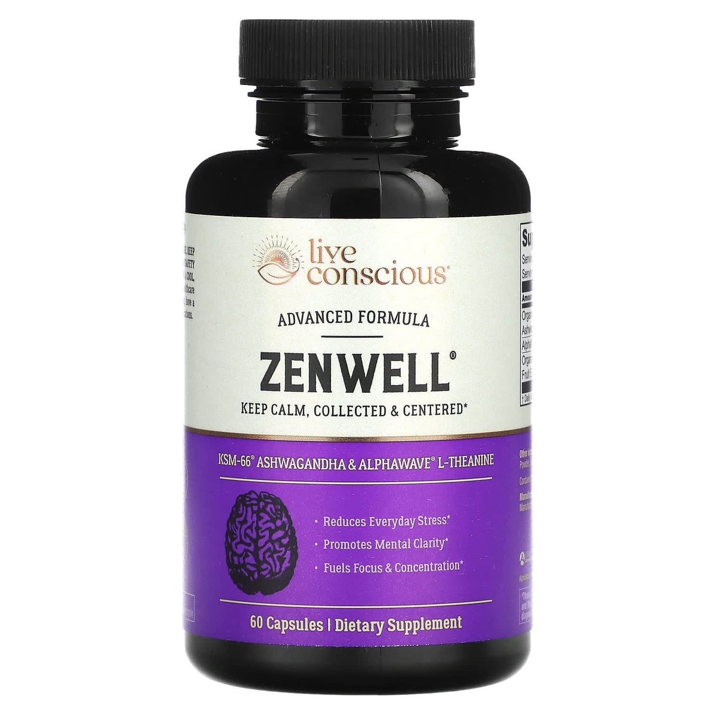 Live Conscious, Zenwell, 60 Capsules - Image 1