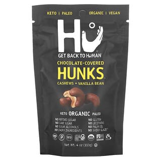 Vegan Organic Chocolate-Covered Cashews | No Refined Sugar | 4 oz