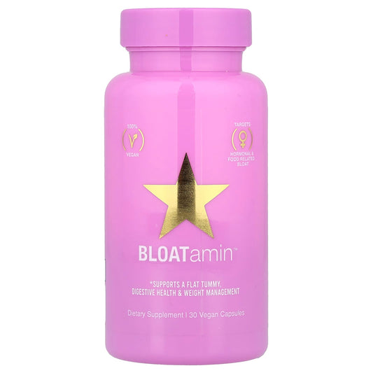 BLOATamin, 30 Vegan Capsules for Digestive Health & Weight Management - Image 1