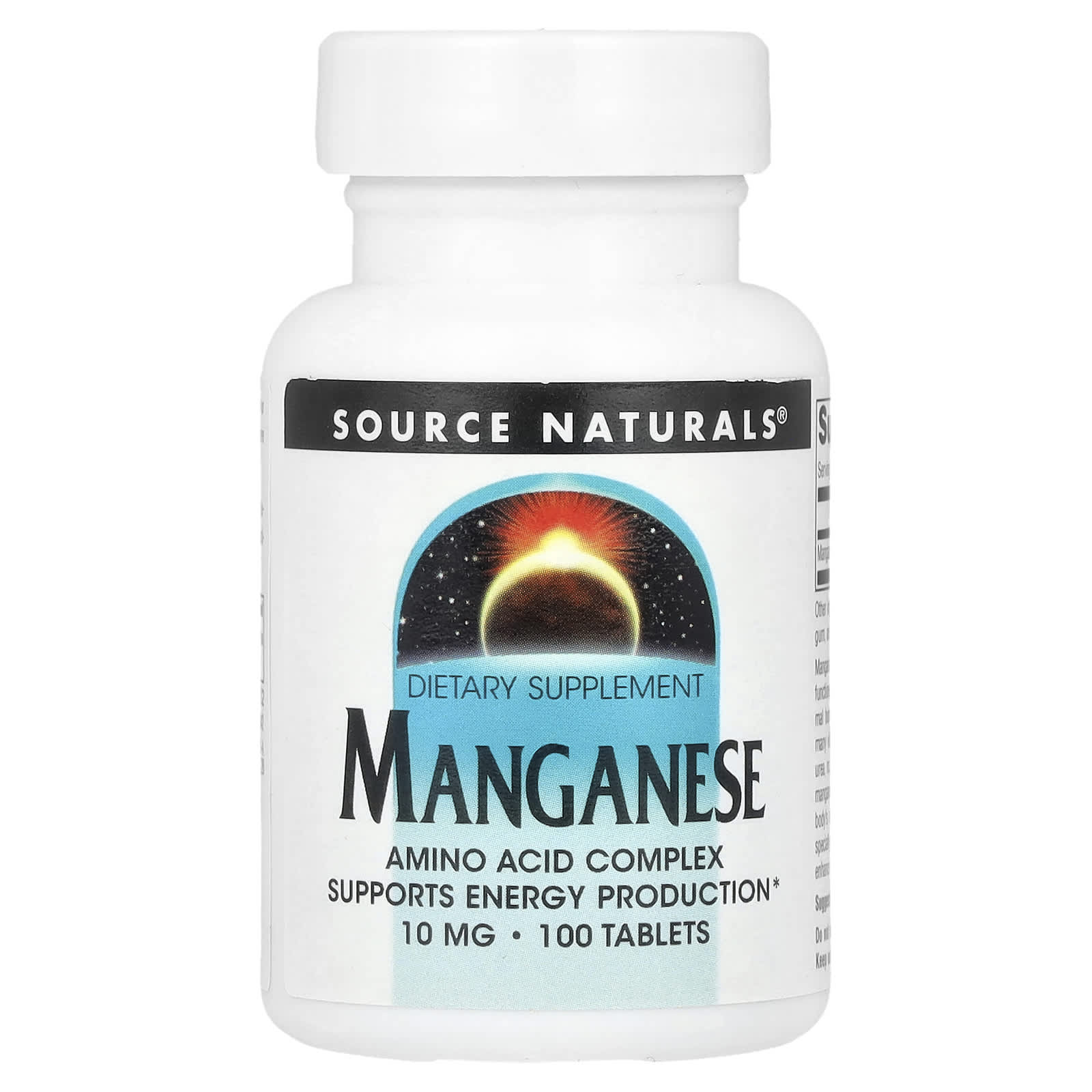 Source Naturals, Manganese , 10 mg, 100 Tablets - Image 1