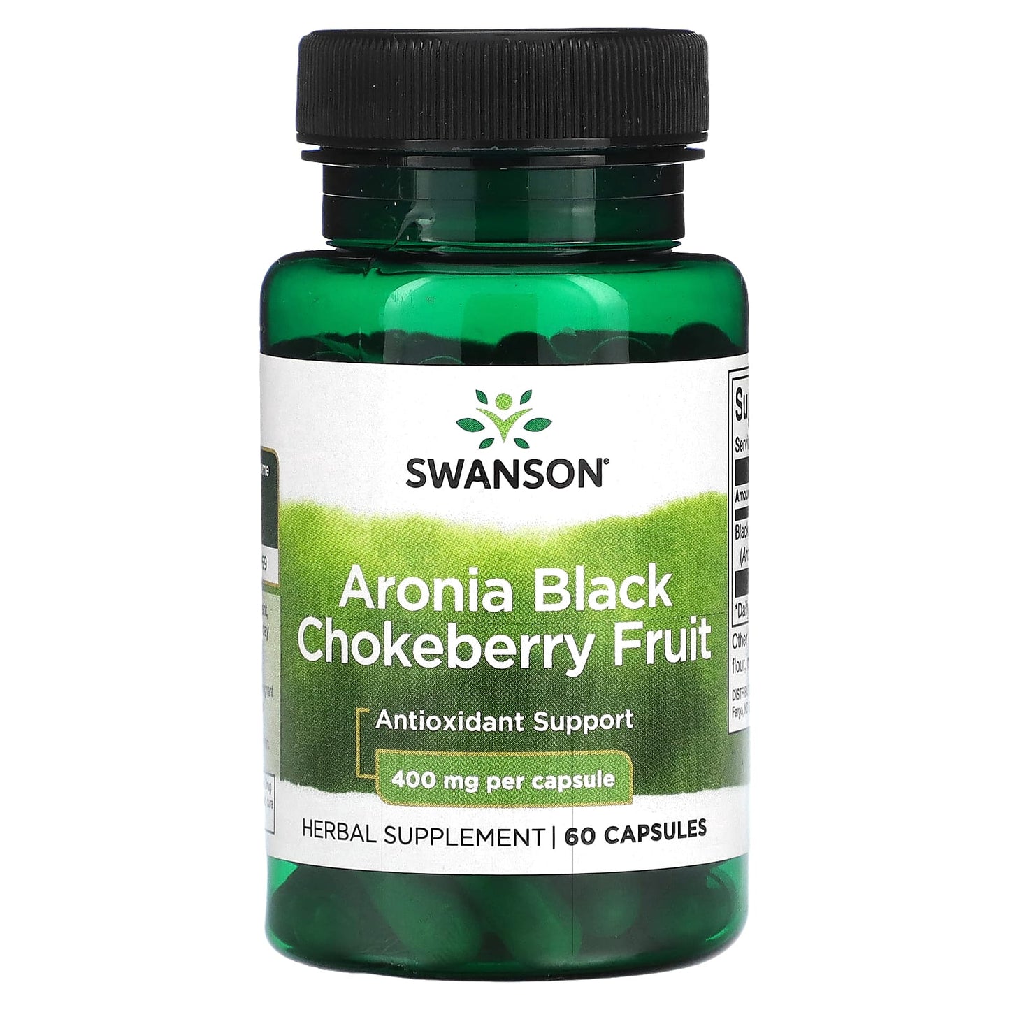 Swanson, Aronia Black Chokeberry Fruit, 400 mg, 60 Capsules - Image 1